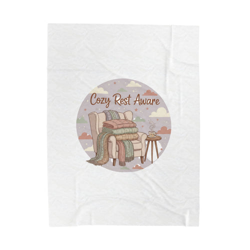 Cozy Rest Aware Velveteen Plush Blanket | Ritualized Rest, Sunday Reset