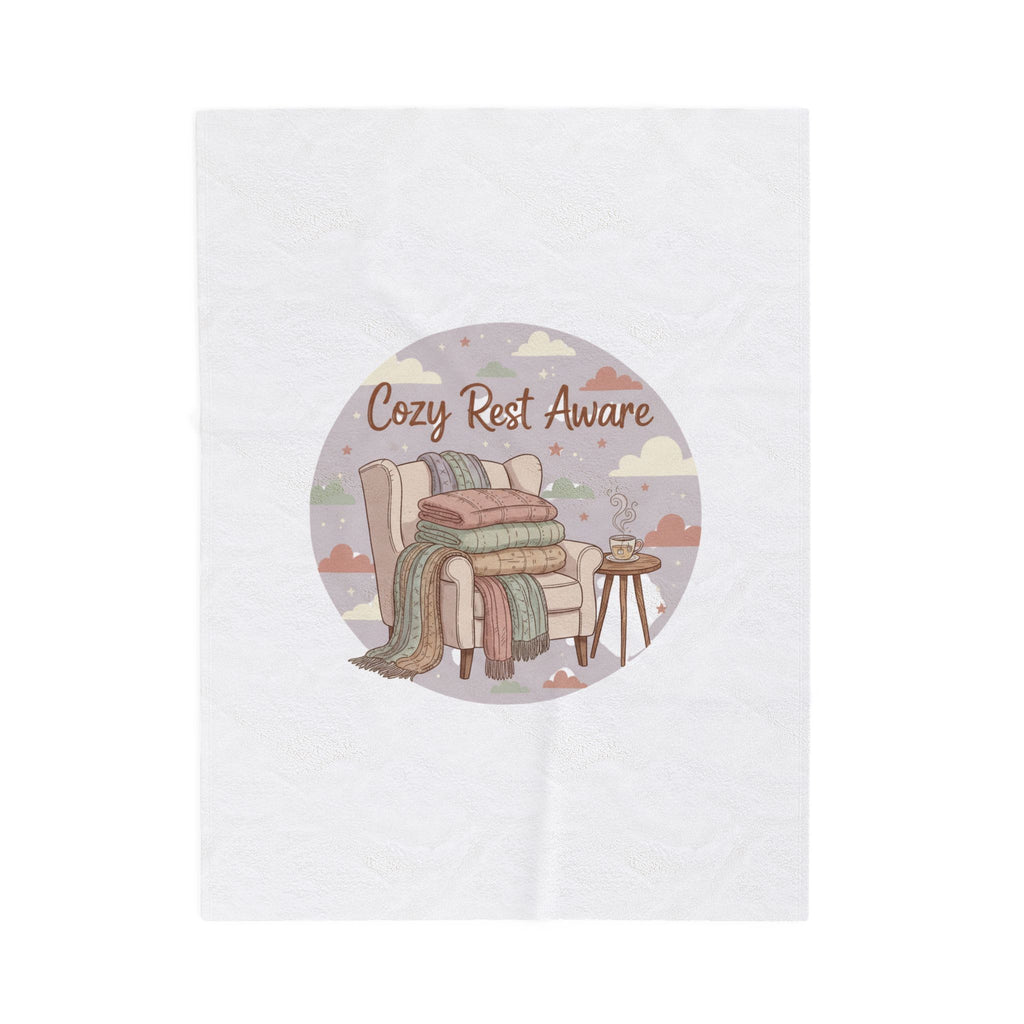 Cozy Rest Aware Velveteen Plush Blanket | Ritualized Rest, Sunday Reset