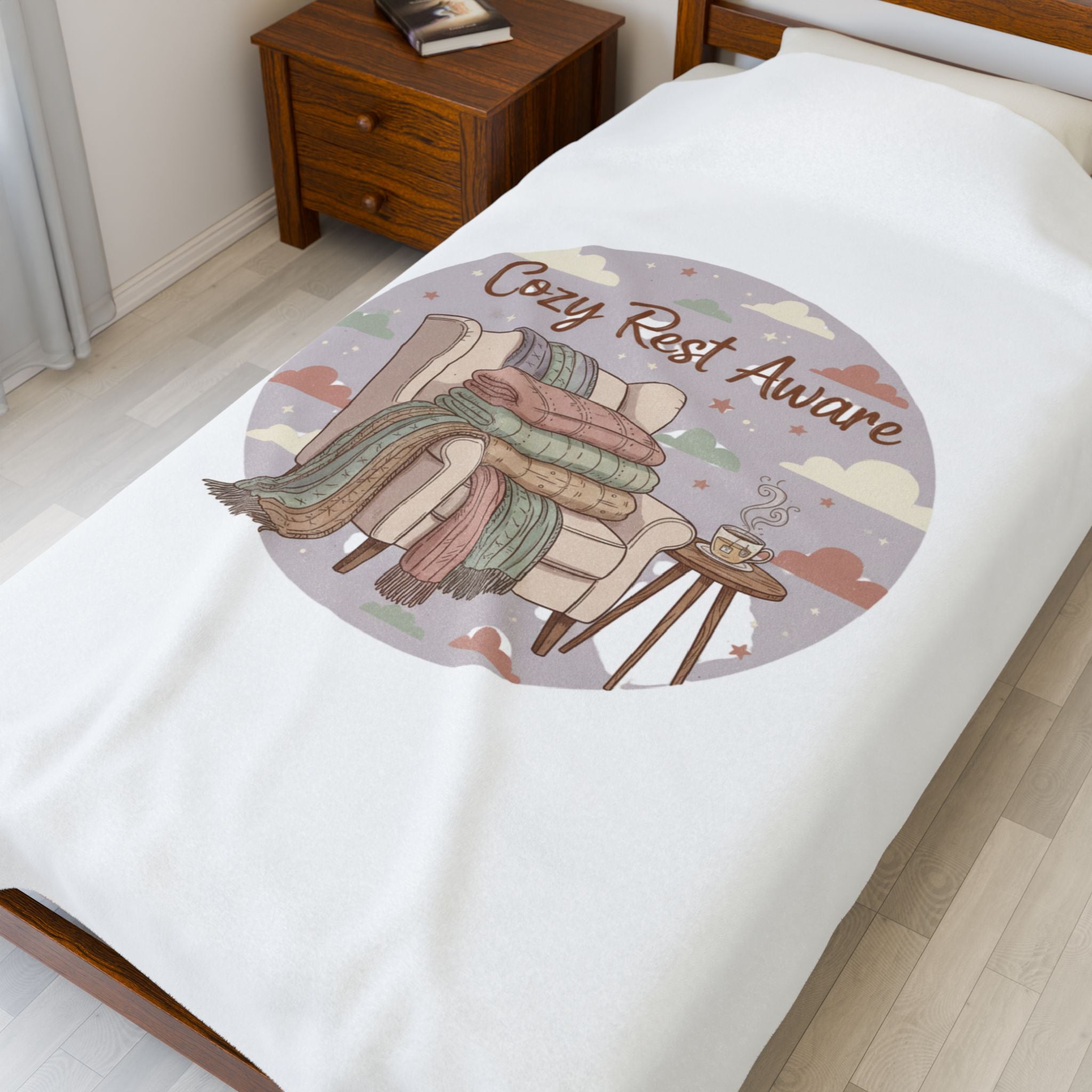 Cozy Rest Aware Velveteen Plush Blanket | Ritualized Rest, Sunday Reset