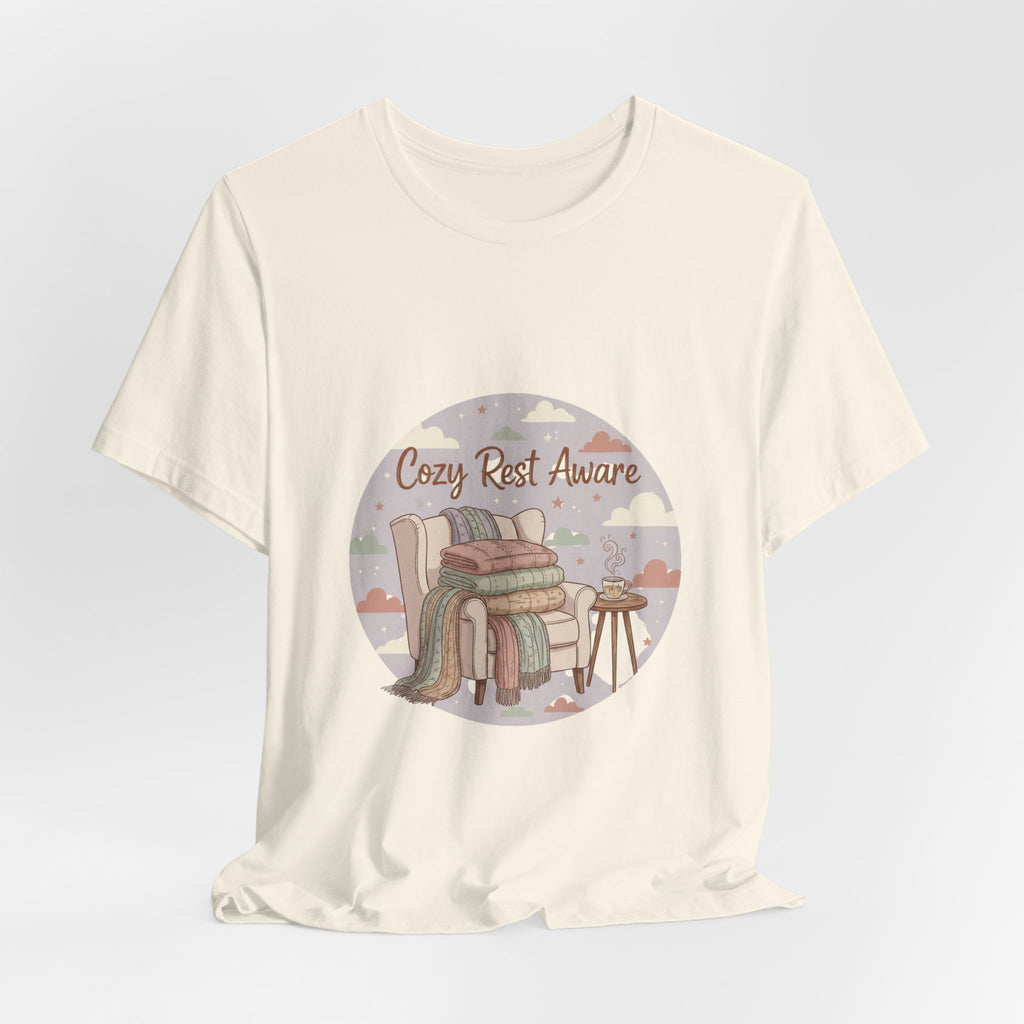 Cozy Rest Aware Tee | Sunday Reset, Rest Day Shirt