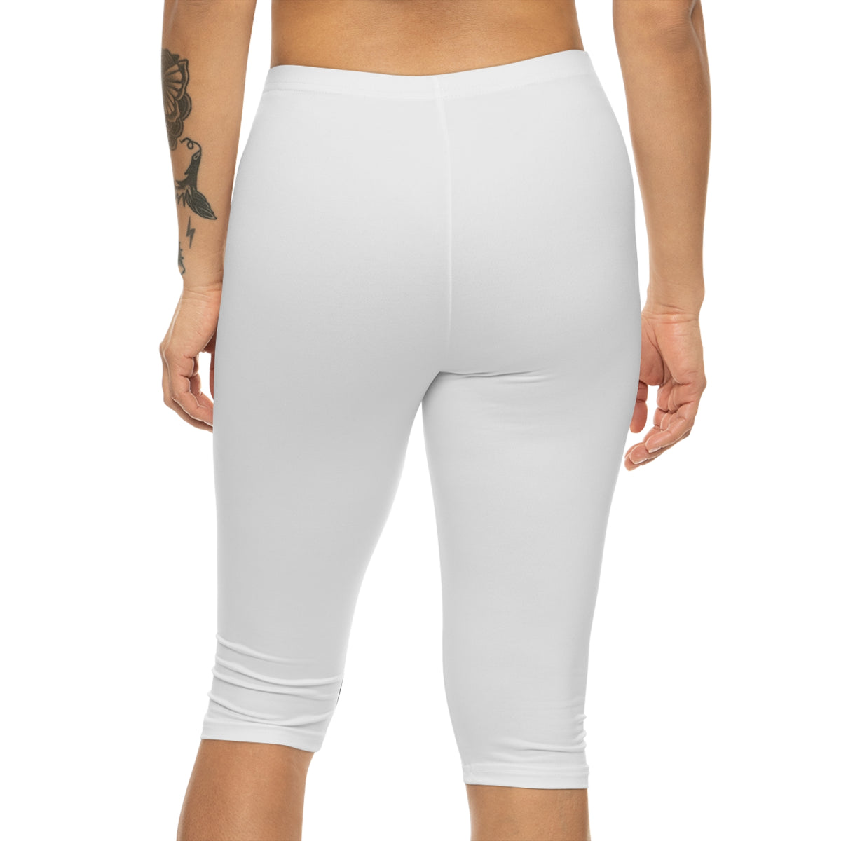 White Capri Leggings