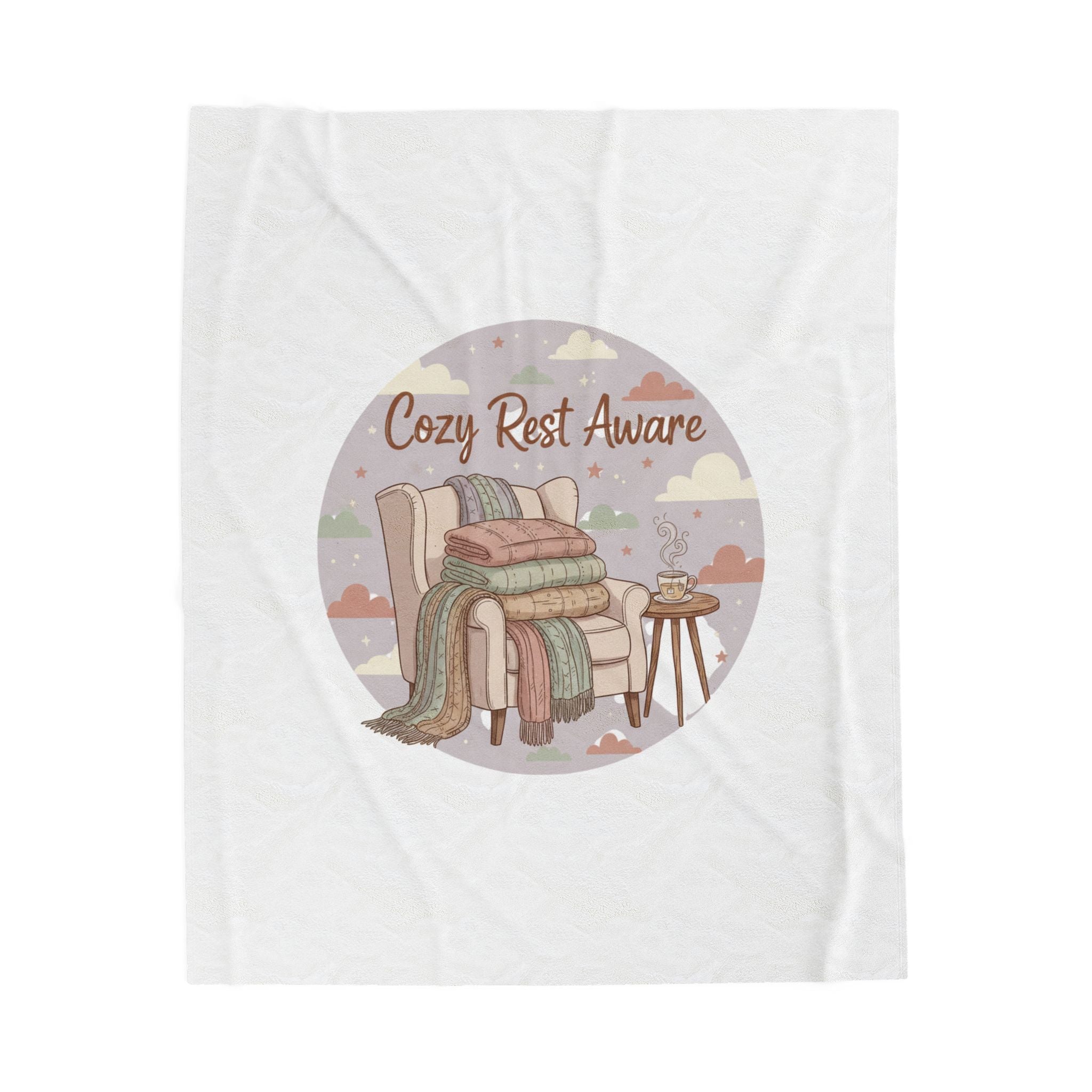 Cozy Rest Aware Velveteen Plush Blanket | Ritualized Rest, Sunday Reset