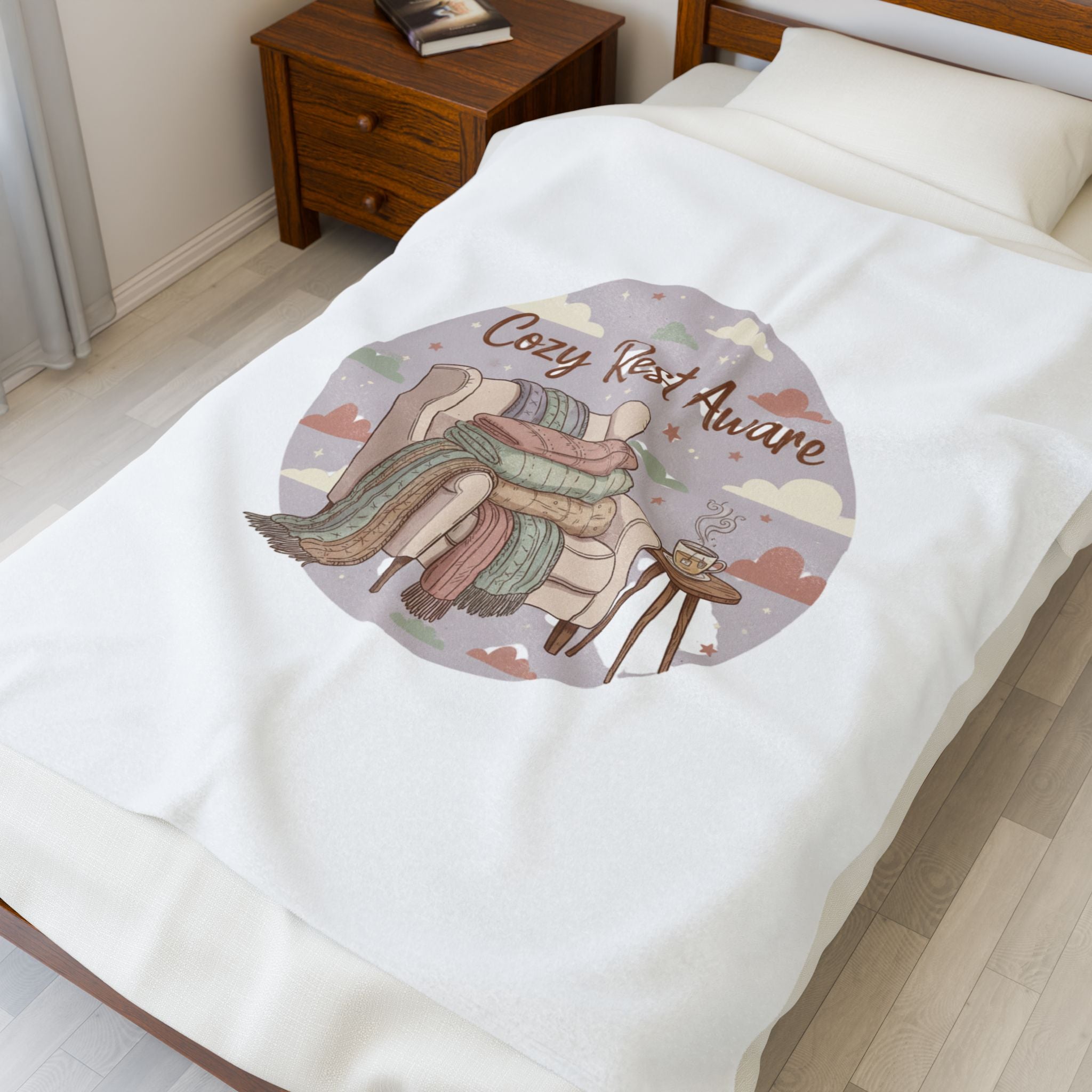 Cozy Rest Aware Velveteen Plush Blanket | Ritualized Rest, Sunday Reset